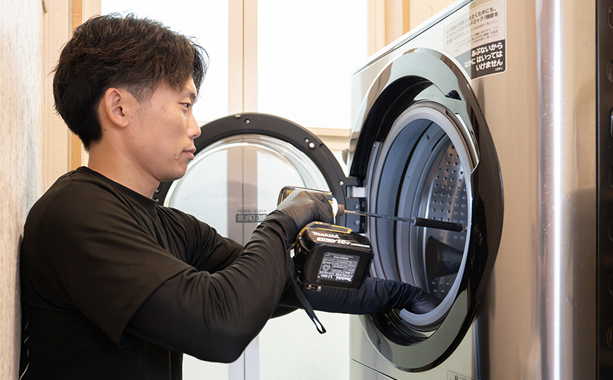 洗濯機内部のカビ・汚れをしっかり洗浄。「洗濯機クリーニング」をご提案いたします