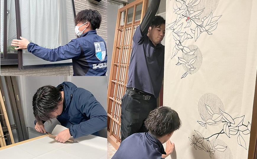 傷みが気になる建具を、まとめてきれいに。。