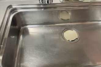 キッチンクリーニング 日進市 シンクの水アカ除去後