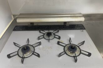 キッチンコンロ洗浄前