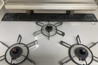 キッチンコンロ洗浄後